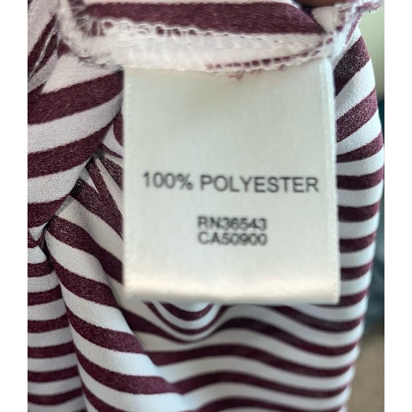 Van Heusen Brown/Cream Vertical Striped Sleeveless Top - Size XL**.. - Picture 6 of 6